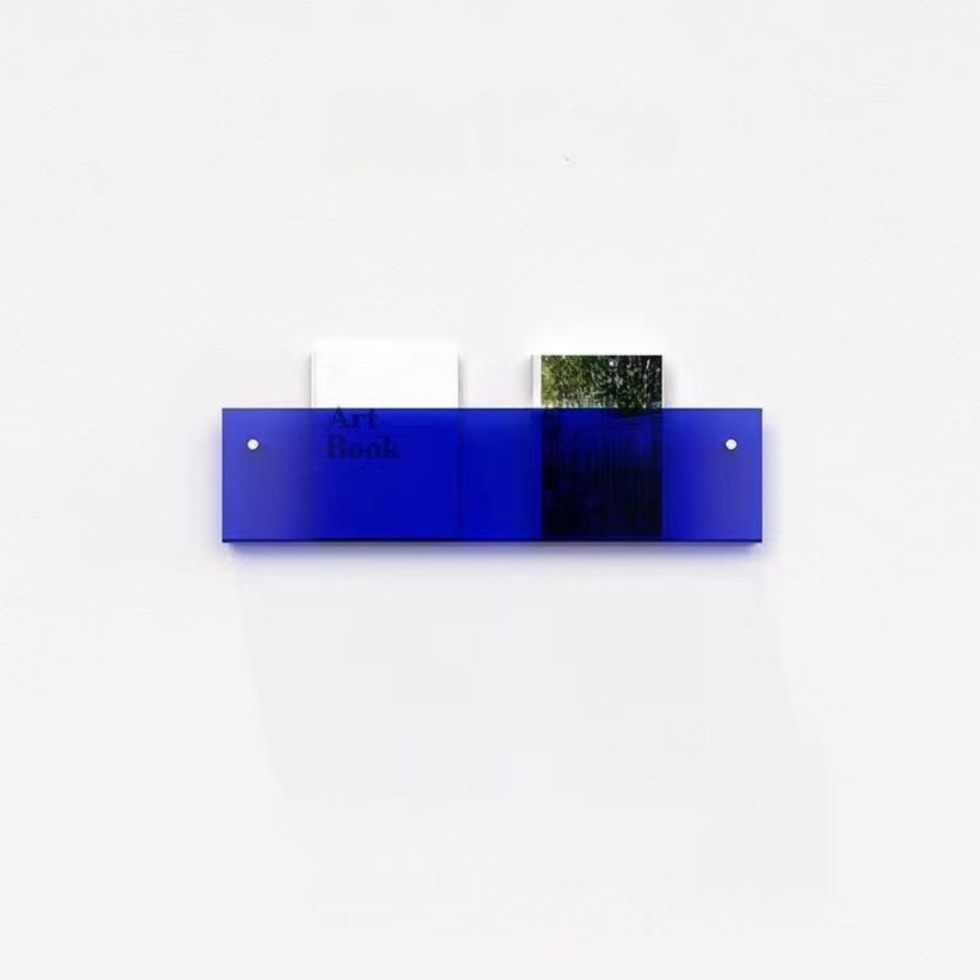Væghylde Magazineholder Transparent – Chic Og Moderne Design 