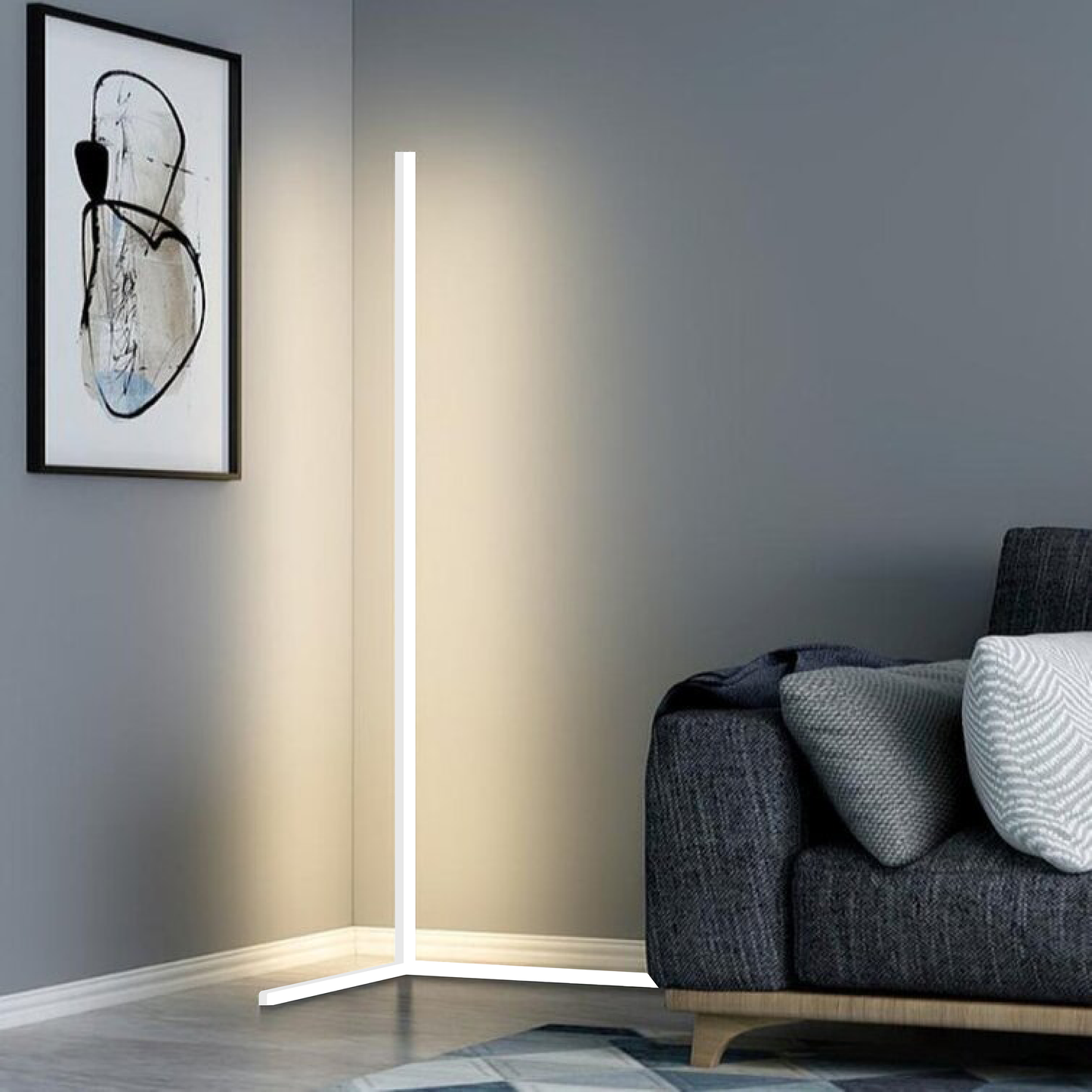 Lámpara de Ángulo LED – Iluminación Ambiental y Diseño Minimalista 