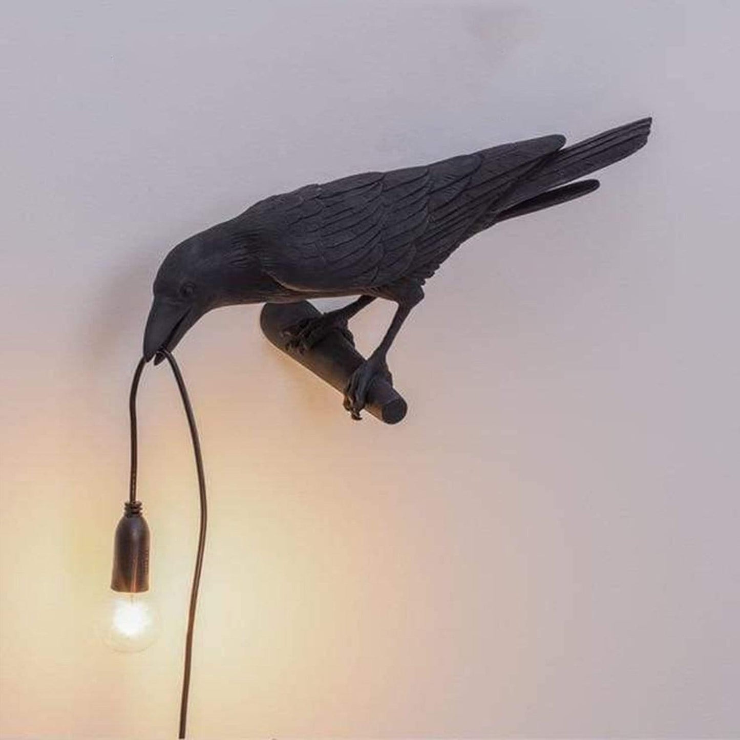 Lâmpada Decorativa — Corvo Para Ambiente Misterioso 